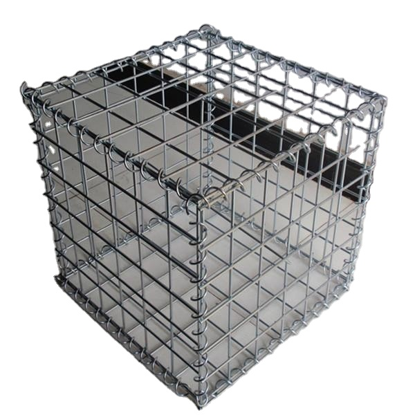 2m*1m*1m Hexagonal 8x10cm pvc coated gabion basket prices