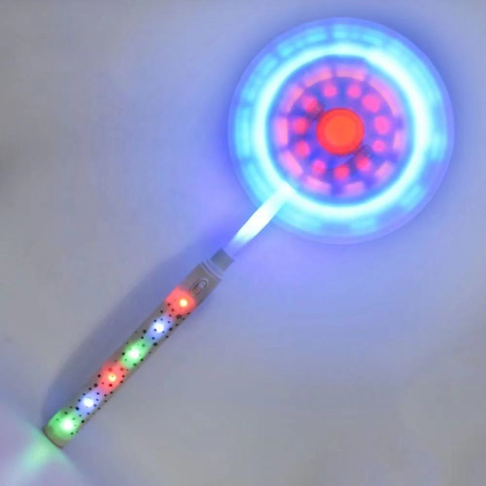 Fast Delivery 2022 Trending Toy LED Windmill Spinner Kids Gift Party Favor Led Windmill Toy Light Up Magic Wand Toy for Kids