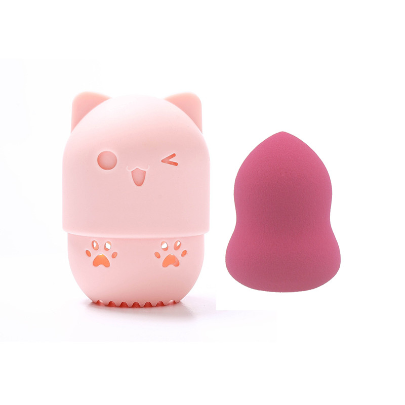 Silicone Beauty Sponge Blender Defender Protective Carrying Case