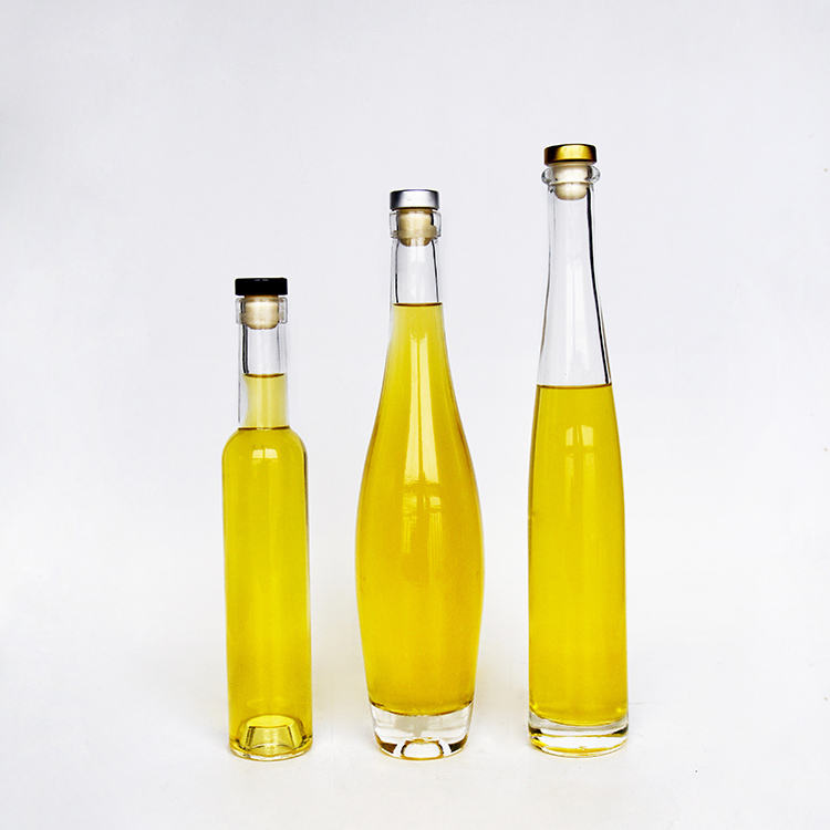330ml 500ml Empty Glass Wine Vodka Gin Rum Alcohol Whiskey Bottle Coffee Glass Liquor Bottle with Cork and Thick Bottom