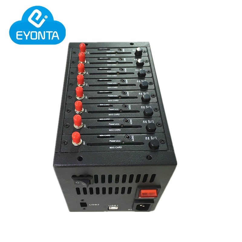 Модем Q2406, модем с 8 портами gsm/gprs, с несколькими разъемами