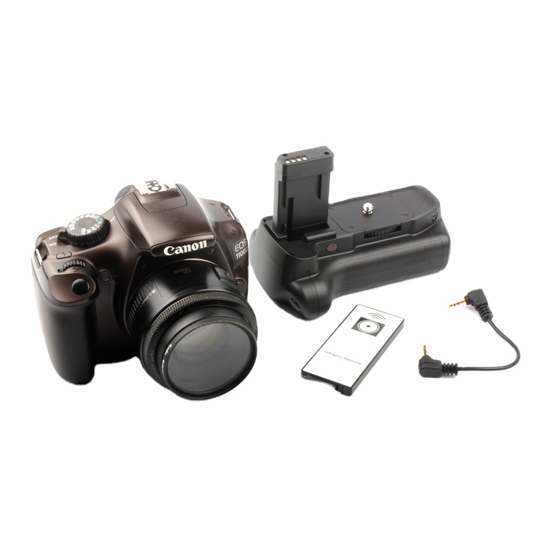 Mcoplus BG-1100D Vertical Battery Grip Holder Pack for Canon EOS 1100D 1200D 1300D / Rebel T3 T5 T6 T7 Camera Works with LP-E10