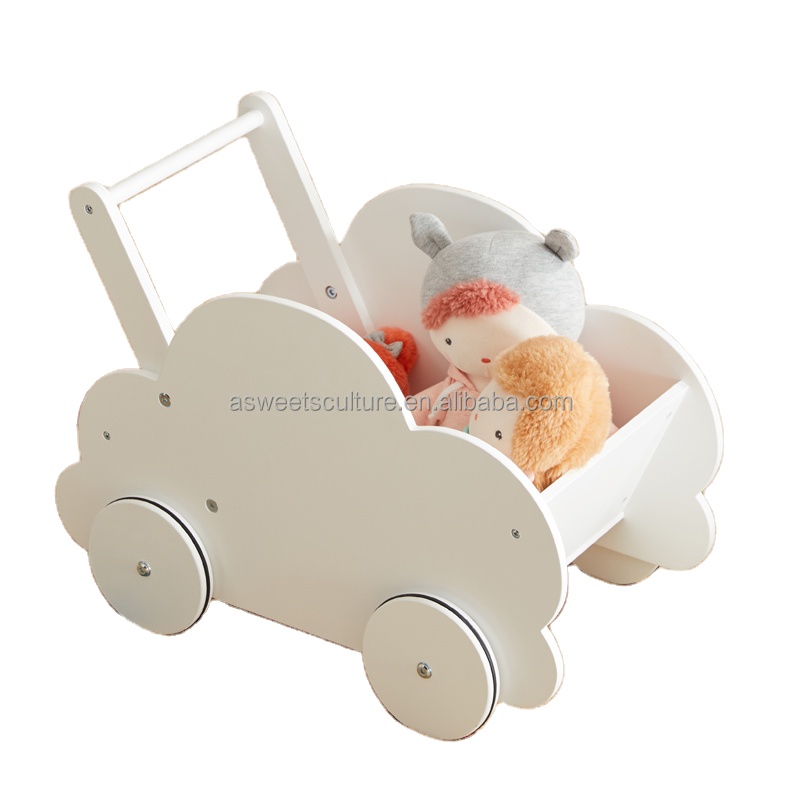 Asweets Educational Doll Stroller Push Walker Perfect Pretend Play Dollhouse promotion Kids Astm Certified Doll Carrier