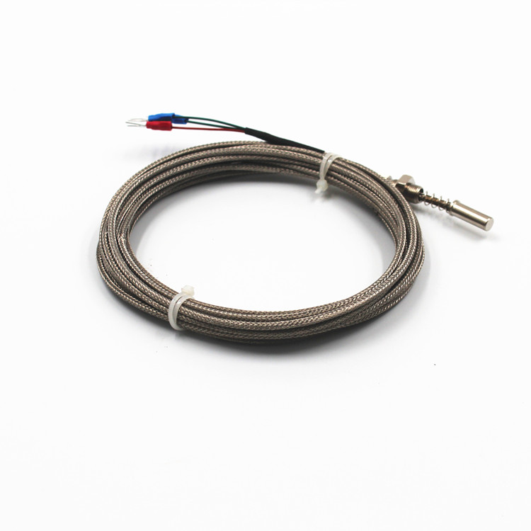 Feilong Factory Stainless Steel Probe PT100 Thernal Resitance PT100 RTD Sensor with Cable Surface Temperature Sensor