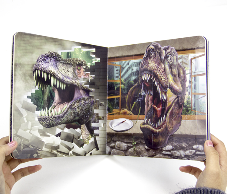 Новое поступление 2020, детская книга на английском языке, печать на alibaba, 3d книги животных, динозавров для детей