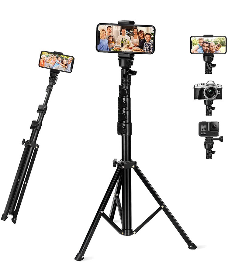 MACTREM tripoid camera and phone 62 inch with Wireless Remote with phone holder