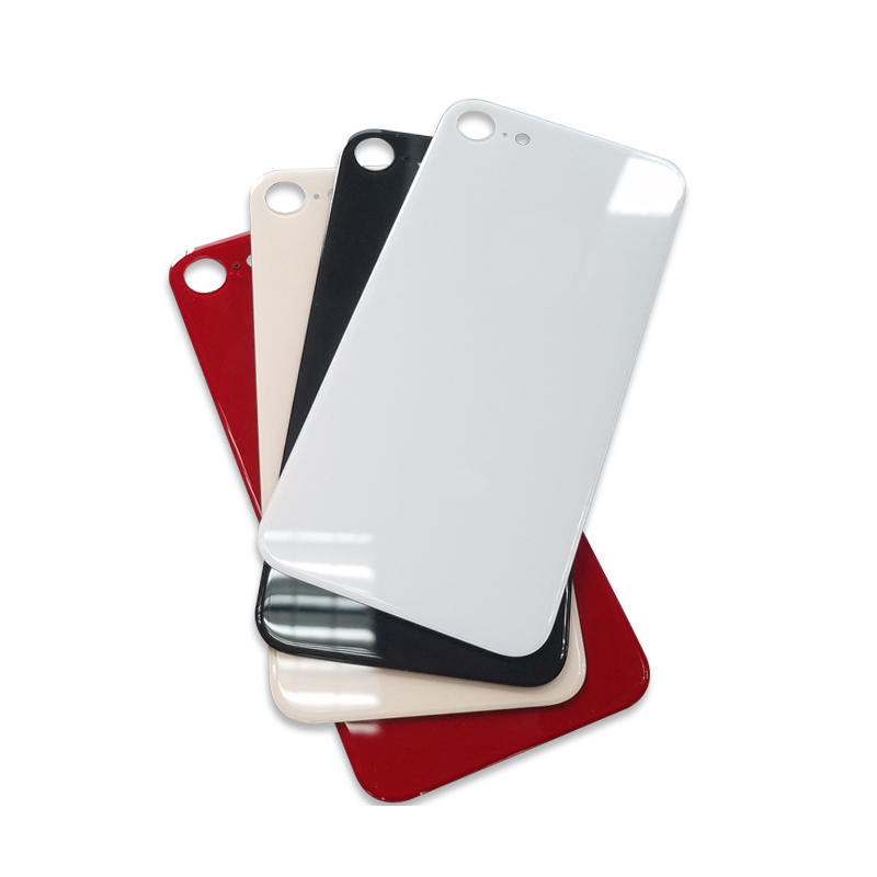 Стекло на заднюю крышку телефона с большим отверстием для iPhone 8 8 Plus XR SE 2020 ремонт задний корпус Сменное стекло с трещинами