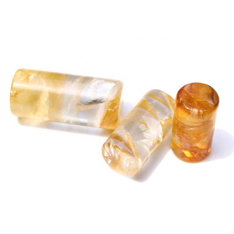Wholesale Price Natural Yellow Hematoid Crystal Quartz Rod For Jewelry