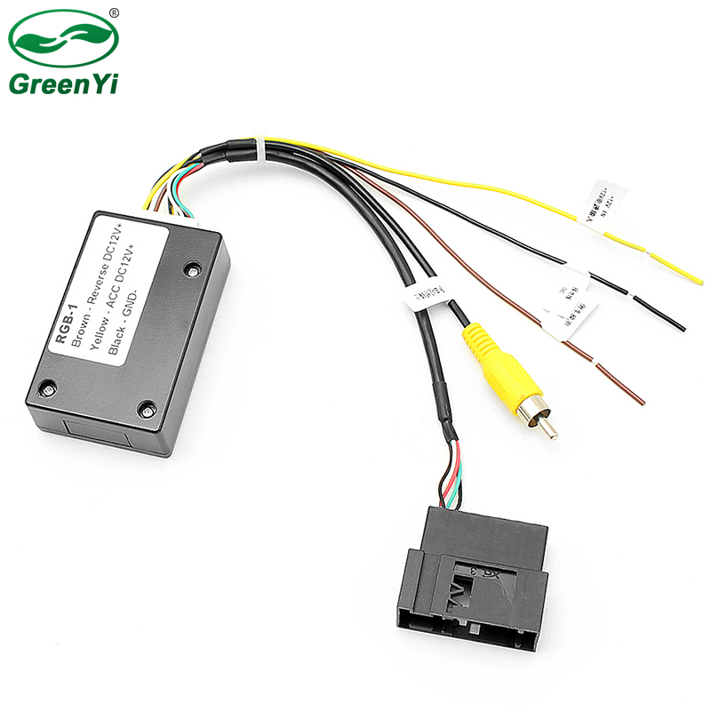 Преобразователь сигнала GreenYi 26 PIN RGB-CVBS (RCA) AV для оригинальной камеры заднего вида VW для VW passat CC Tiguan Android DVD