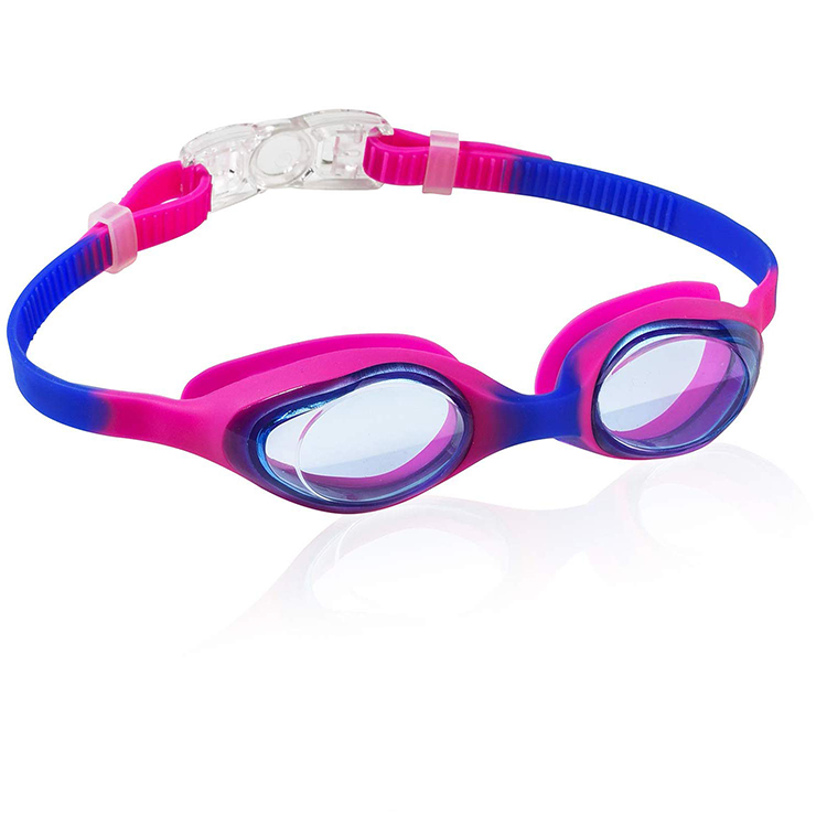 100% UV protect anti-fog waterproof PC lens silicone straps swimming goggles kids