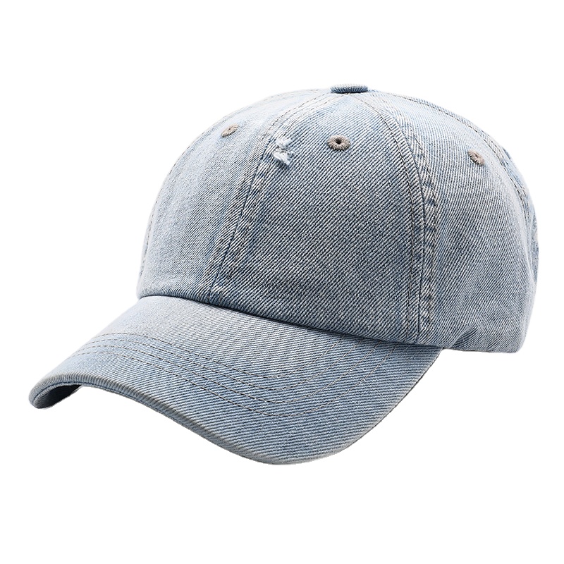 Fashion Unisex Washed Denim Baseball Cap Distressed Ripped Hole Adjustable Snapback Hat hip hop caps outdoor sports hats gorras