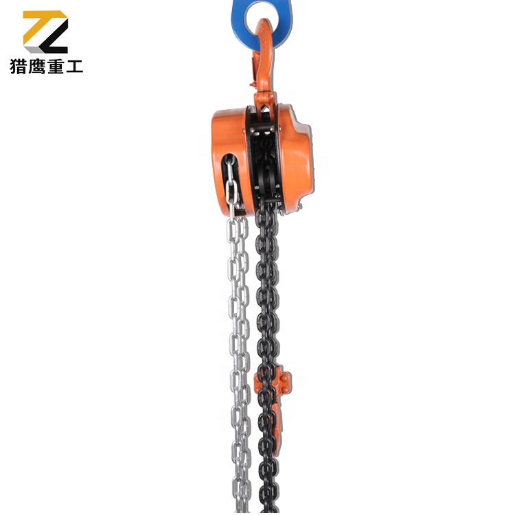 New design ISO9001 1T manganese steel hook chinese manual work chain hoist with great price