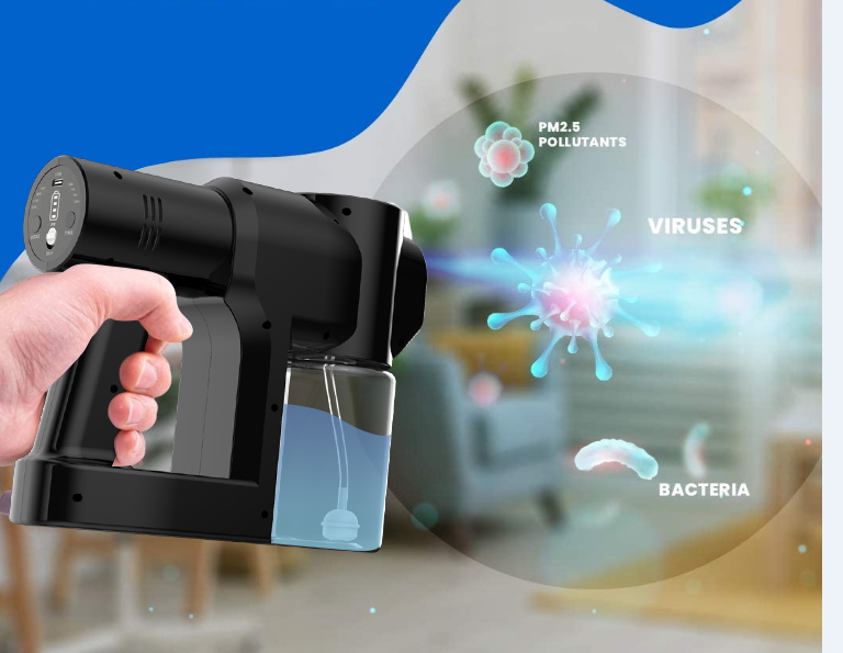 Blu Ray Sanitization Spray Nano Disinfectanting Spray Gun