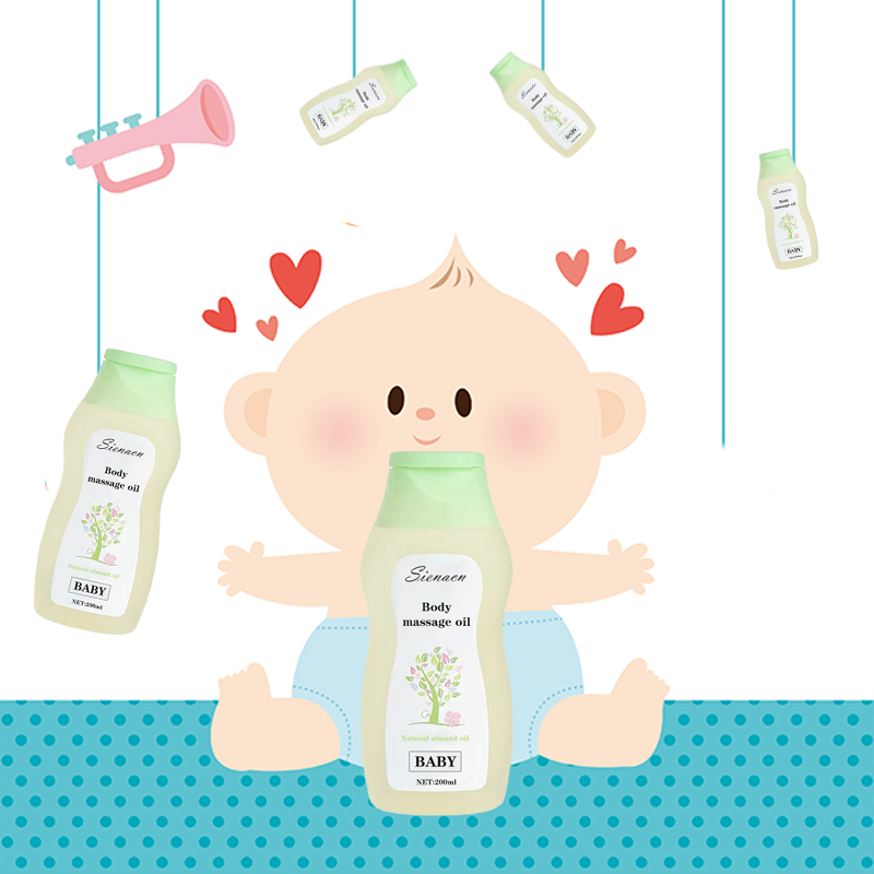 Customize Private Label Natural Nourishing Baby Skin Care Almond Massage Oil