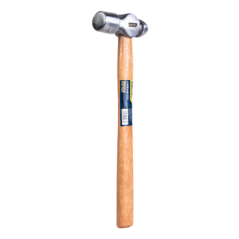 Hammer head rounded corner design, high quality and durable, high carbon steel round head ball hammer with wooden handle