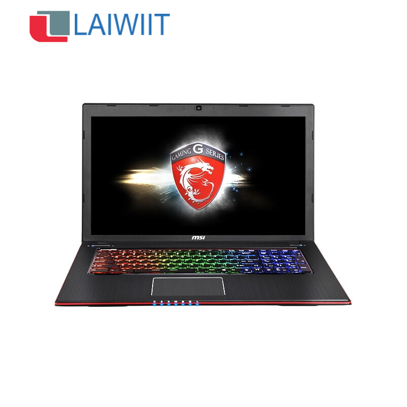 Laiwiit 17 дюймов б/у ноутбук Msi игровой компьютер с двухъядерным процессором core i7 2 Гб grphics дешевые ноутбуки 16Gb ноутбук