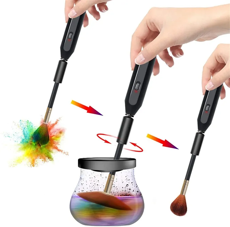 Cheapest Electric Makeup Brush Cleaner And Dryer Automatic Brush Spinner For All Sizes Makeup Brush Sets