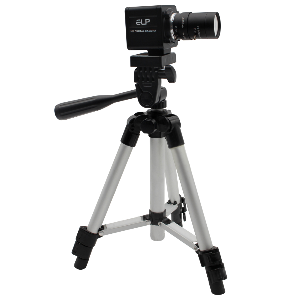 ELP 1080P Full HD 2K Webcam Camera USB with Microphone &5-50mm Lens IMX323 USB PC WebCam Streaming for Video Calling Webcam