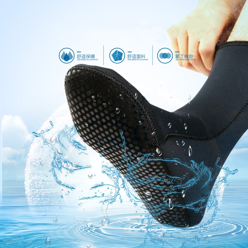 Factory Wholesale Diving Beach Surf Socks Non-Slip Scratch Resistant 3mm Neoprene Beach Surfing Scuba Diving Socks