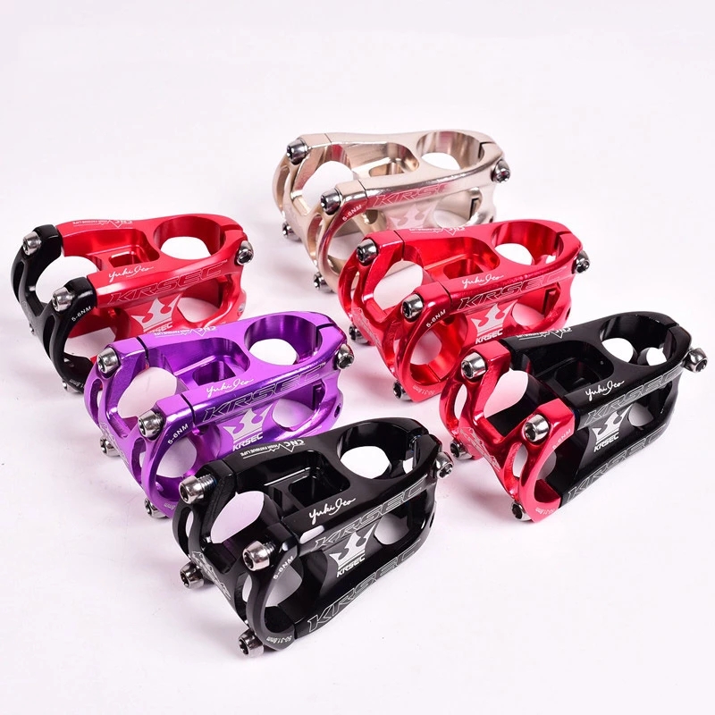 Bike Stem Aluminum Alloy Ultralight Handlebar Short MTB Road Bicycle Stems Outdoor Sports Cycling 31.8mm Wear-resistant Bar Stem
