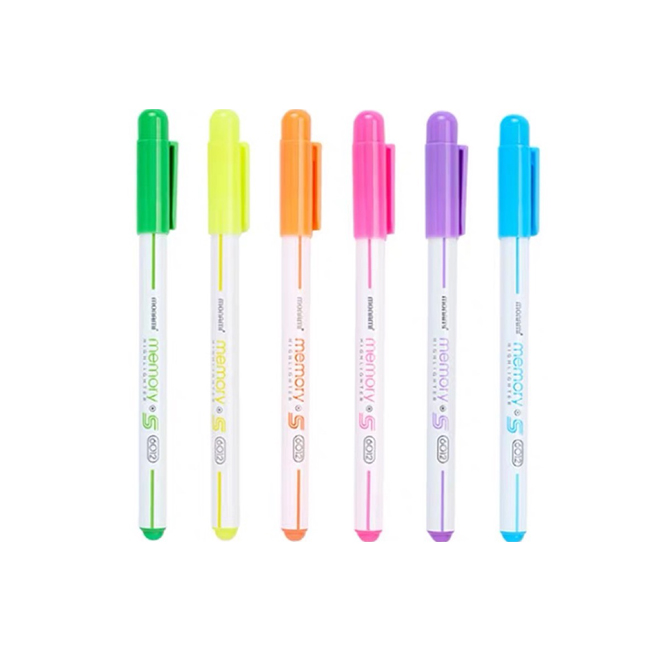 Hot sale Korea monami highlighter pen aslant head Indelible marker students make note liquid highlighter
