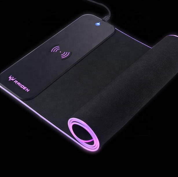 2021 RGB компьютерный коврик для мыши, светодиодный Большой Коврик Для Мыши с USB-зарядкой и логотипом, Настольный коврик, Беспроводной коврик для мыши