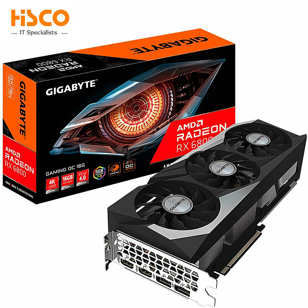 Игровая видеокарта RX 6800 XT, 16 ГБ, 256 бит, GDDR6 AMD RDNA 2