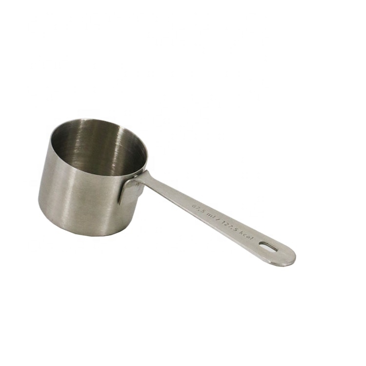 Directly factory high quality pet food milk powder supplyment measuring scoop cup stainless steel
