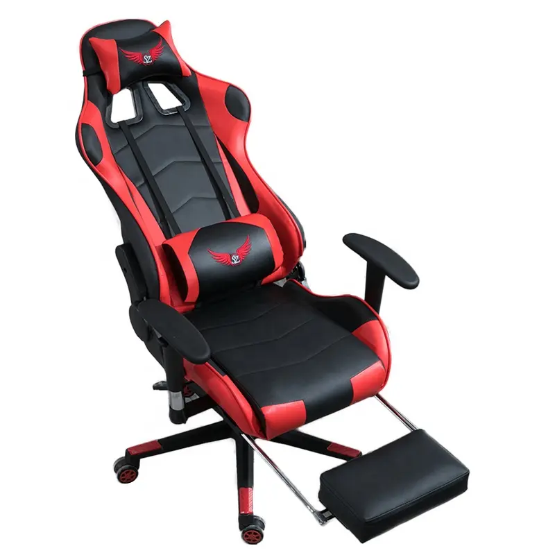 DERLUK Home Office Comfortable Game Chair Gaming Chair PC Computer Gaming Chair with footrest