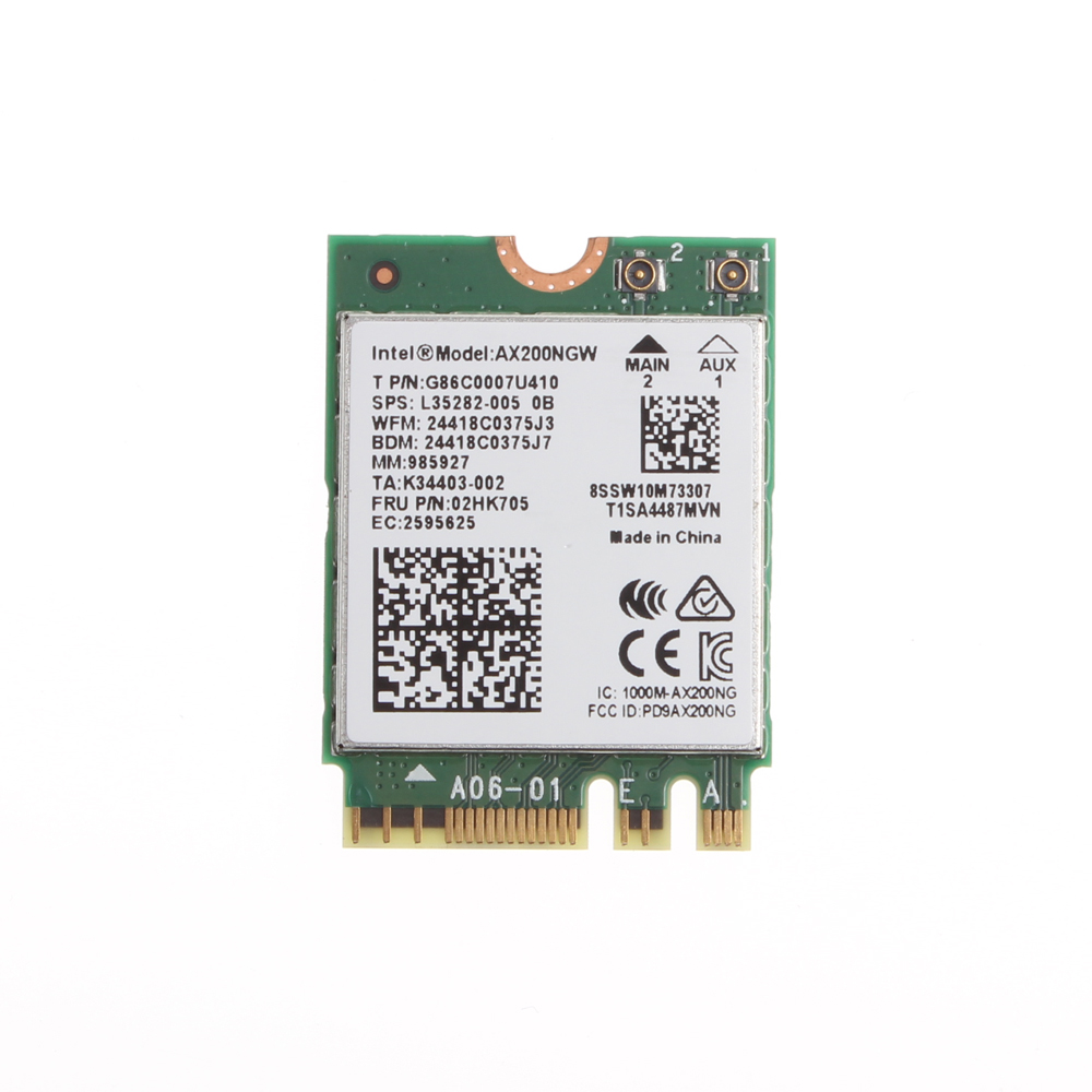 Для Intel wifi6 AX200 NGFF M.2 WiFi карта AX200NGW BT 5,1 сетевая карта WiFi 6 AX200 NGW WiFi карта для ПК двухдиапазонный 5 ГГц/2,4 ГГц