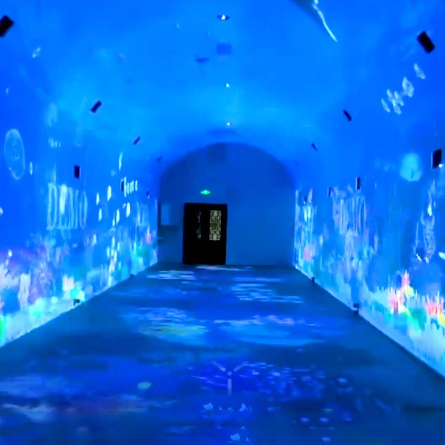 3D Multi-Channel Projection Systems immersive projection with edge blending for walls floor ceiling Museums and Exhibitions
