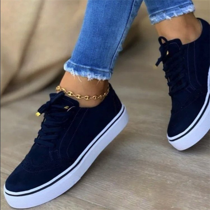 Trendy rubber shoes women's casual shoes platform sneakers