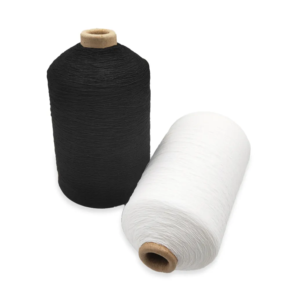 Rubber Covered Yarn Wholesale Top Quality Cheap Double Spandex Yarn Spandex + Nylon/polyester Spandex / Polyester S/Z