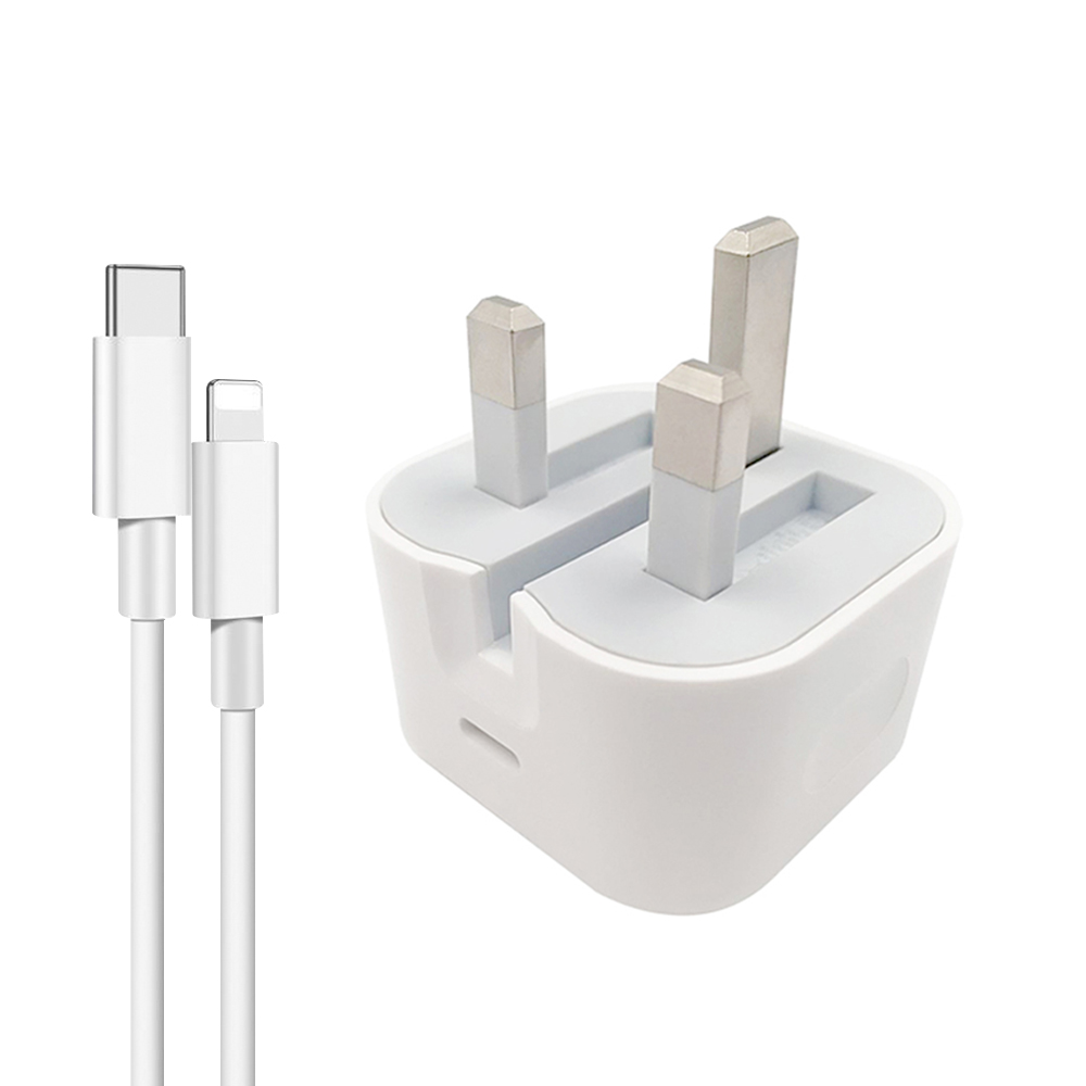 20w 18w pd charger 3 pin plug 20w qc 3.0 uk wall charger type-c travel adapter fast charging charger for iphone apple 11 12 13