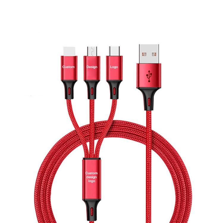 Нестандартная конструкция i Phone Кабель зарядного устройства, Multi Type-C Micro кабель Lightning-Usb для быстрой зарядки, 3 в 1 мобильного телефона зарядки в автомобиле
