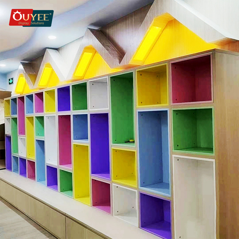 School Library Cabinets Book Shop Showcase Design Library Bookshelf Bookcase Wooden Kids Library Furniture
