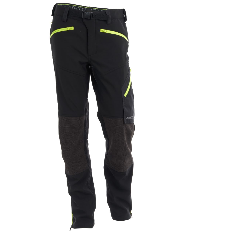 Oxford Men's Professional Work Pants With Fluorescent Zippers