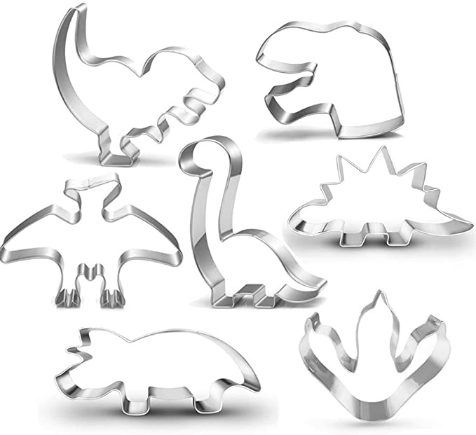 Diy kits New Dinosaur Cookie Cutter Dinosaur Footprint Head Tyrannosaurus Brontosaurs Spinosaurus Triceratops Dinosaurs