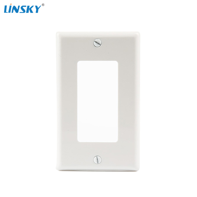 Шанхай Linsky 1-gang decorator электрические пластиковые стены пластины украсить для коммутатора/GFCI и USB выход
