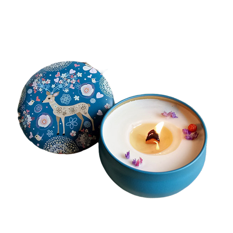 FABHOME Factory Direct Beautiful Smelling Candle Jars for Christmas Birthday Jars for Candle Making Candle Tin