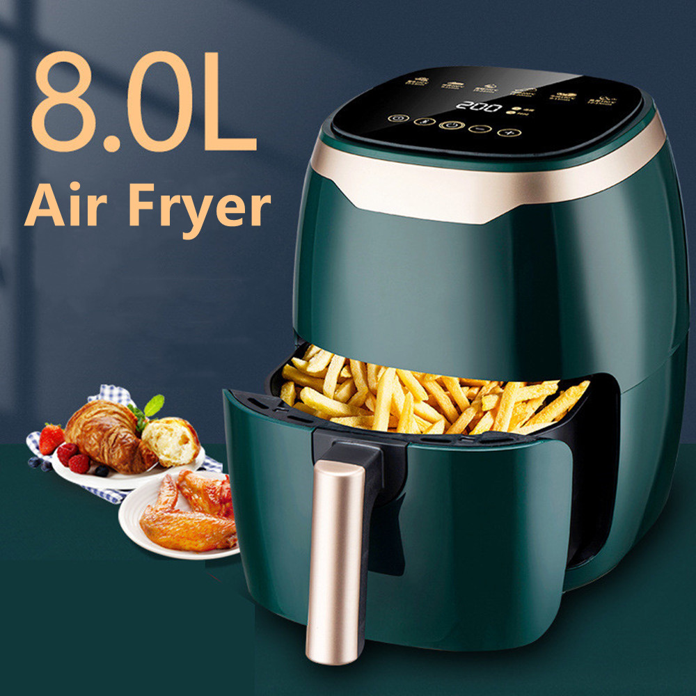 Multi Deep Hot Seller Fryer Oven 1400W 8L Touch Screen Deep Fryer No Oil Air Fryer With Nonstick Basket