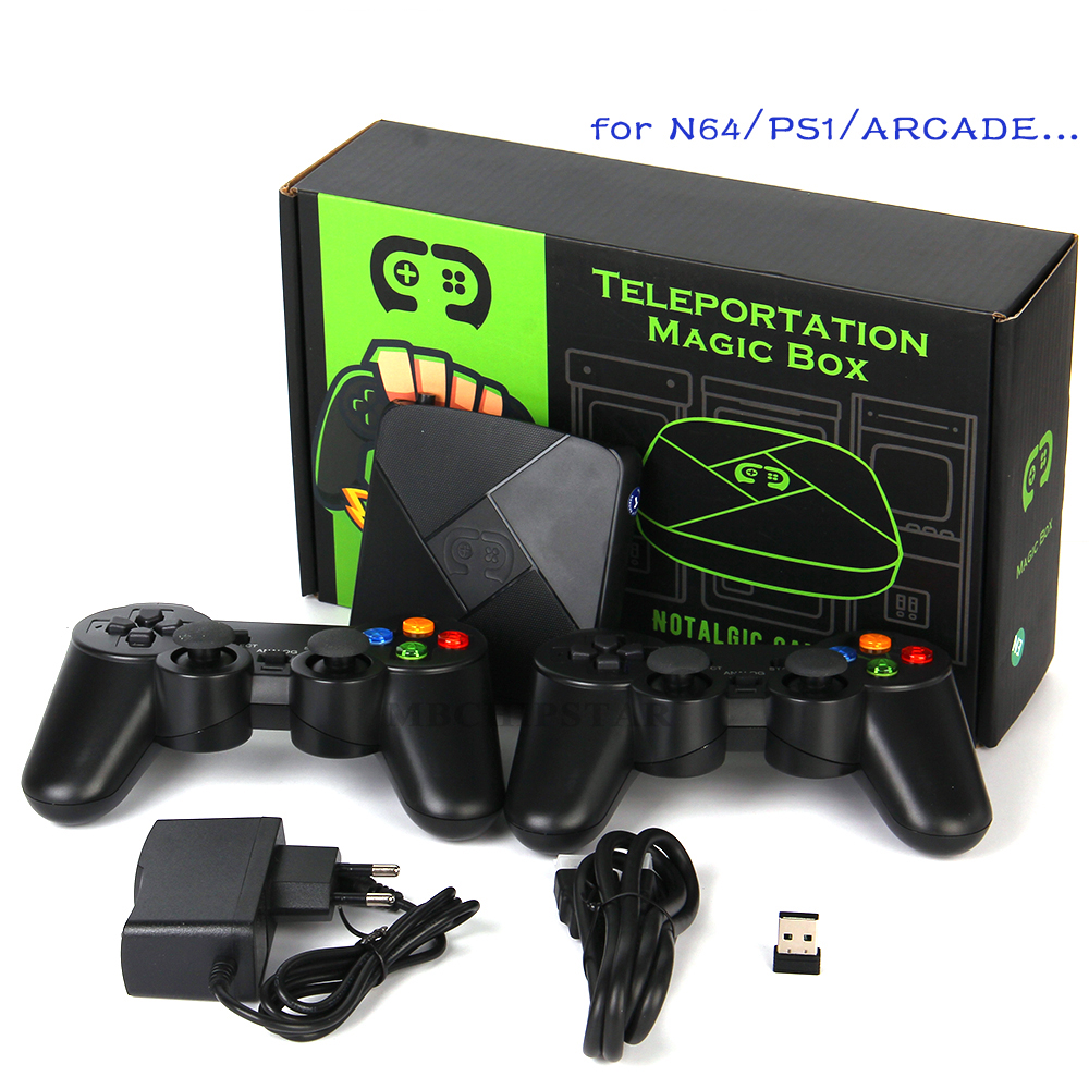 Игровая консоль 4K Magic Box 32 ГБ, 10000 + игр с двойным беспроводным плеером 2,4 для 3Dgame