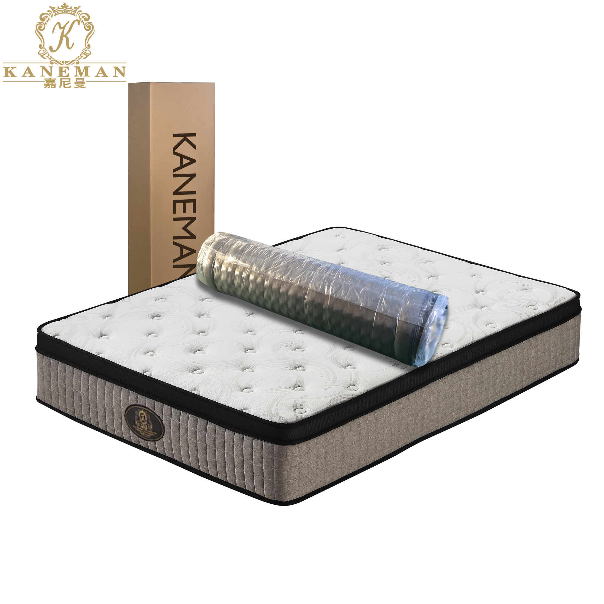 Китай завод 10 "сжатый Roll Up гель памяти Гибридный Карманный пружинный матрас в коробке