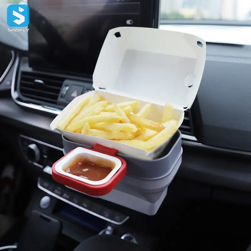 new releases 2023 sauce holder small size vent dip clip sauce holder for car french fries holder