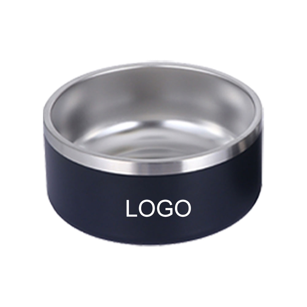 LIHONG Custom Logo 64oz 42oz Dog Bowl 304 Stainless Steel Pet Feeder Cat Dog Thermo Bow Double Layer Water Food Dog Bowl