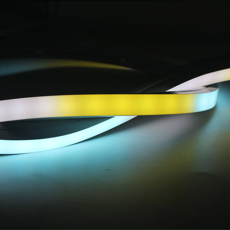 IP68 DC24V Водонепроницаемая неоновая Светодиодная лента SMD5050 RGB для наружного украшения