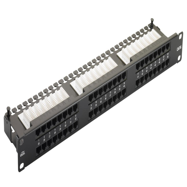 19 дюймов UTP FTP RJ45 1U 2U CAT5e Патч панель 24 порты и разъёмы cat6 с keystone