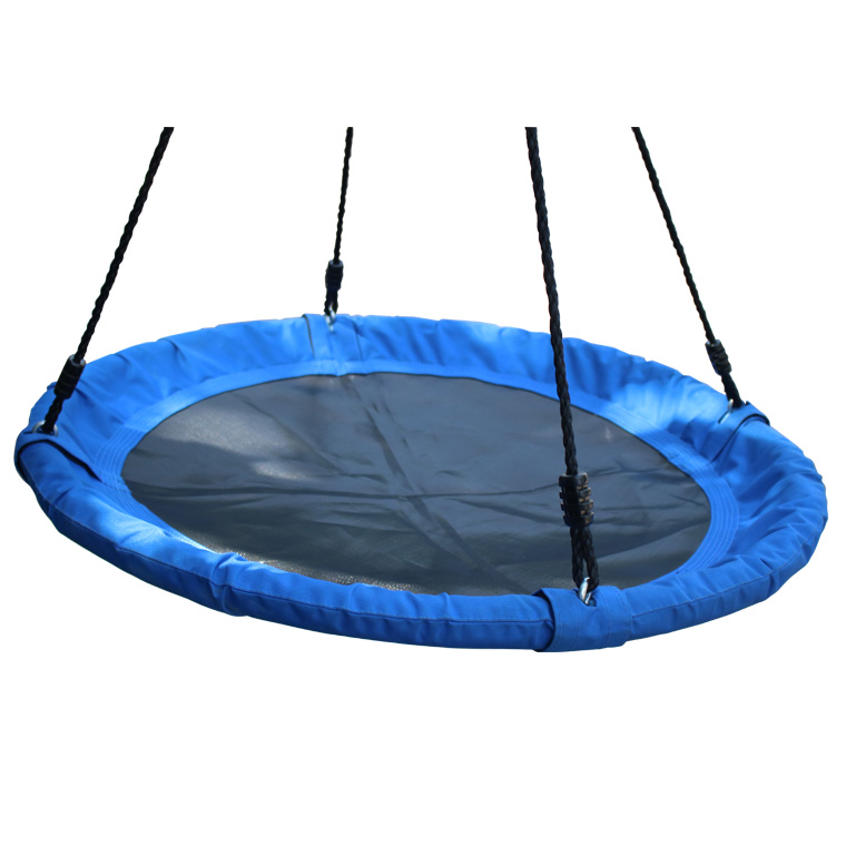 indoor courtyard and outdoor round swing, height-adjustable children's trampoline swing for sales