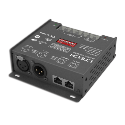 LTECH LT-903-DIP DMX512 декодер 3 канала 2 вида DMX интерфейсов