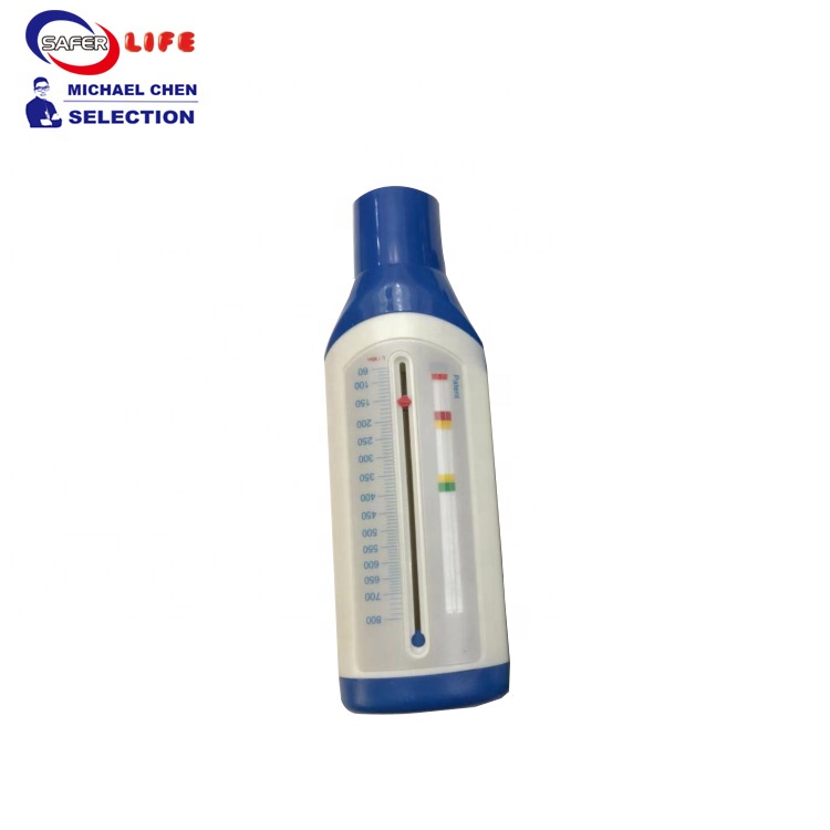 Medical equipment lung spirometer peak low meter stock measuring air capacity